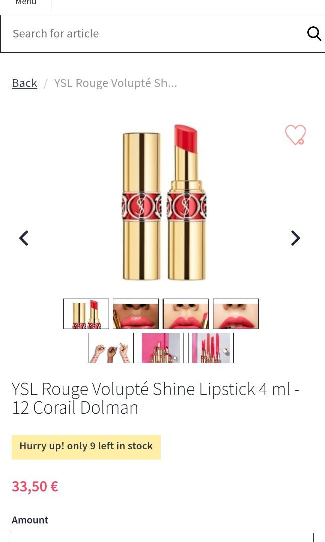 Ysl 12 corail dolman 2025