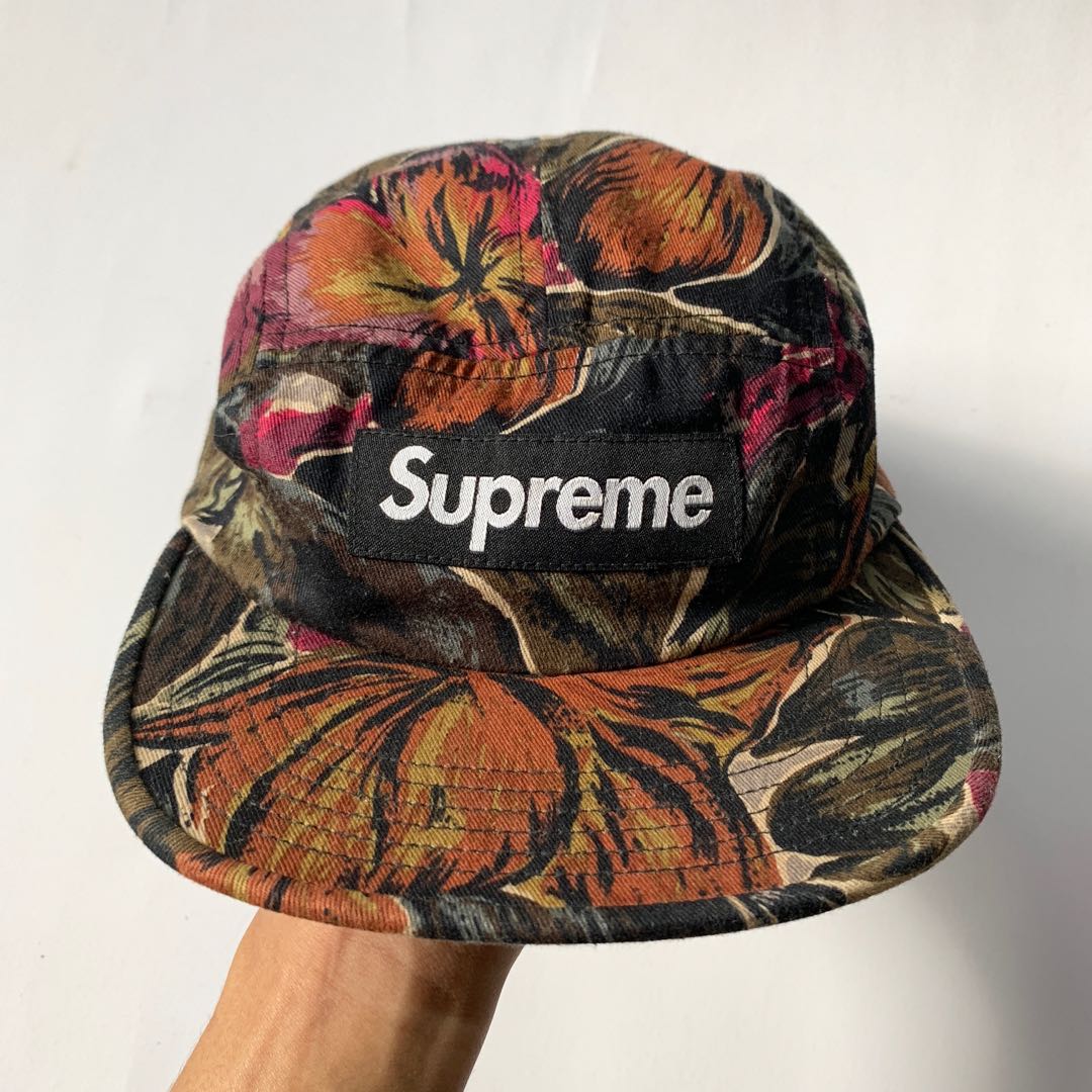 Supreme floral on sale camp cap