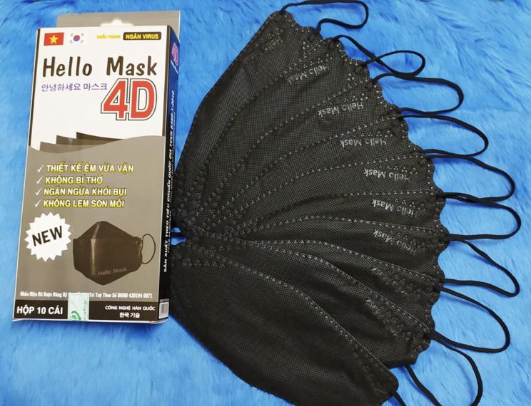 4d Hello Mask 4 Ply Surgical Mask Bfe 99 57 High Medical Mask Health Nutrition Face Masks Face Shields On Carousell