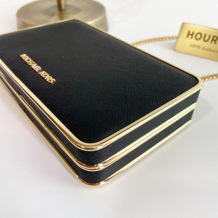 Michael kors box clutch store