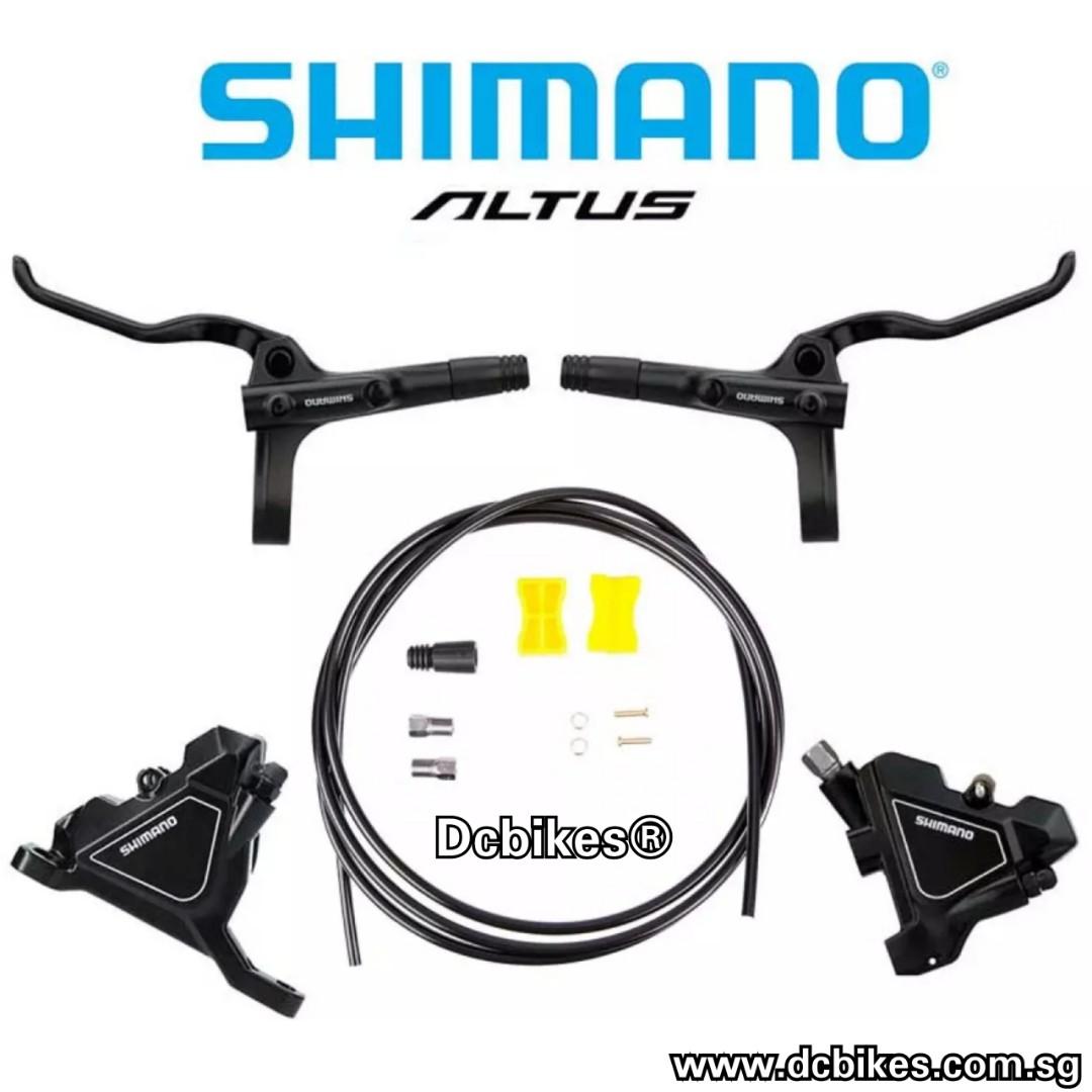 SHIMANO BL/BR-MT200 Hydraulic Disc Brake F&R IS/PM 160mm Brake Lever Adapter Set 