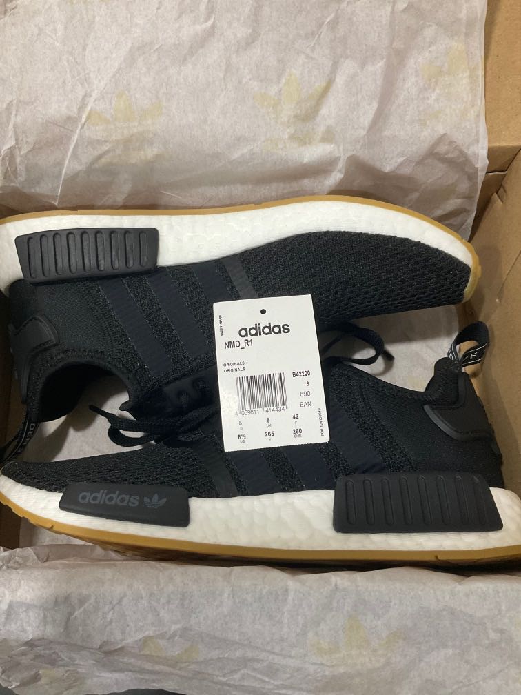 Adidas nmd r1 new arrivals mens black gum