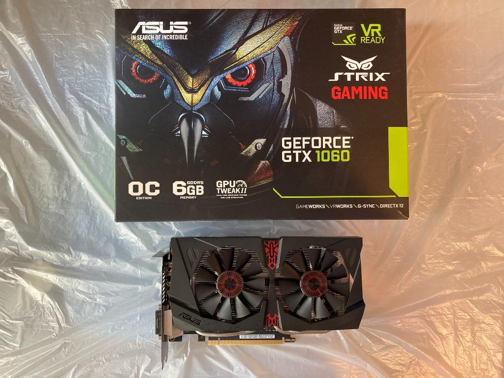 Asus GTX 1060 6GB Strix Gaming, 電腦＆科技, 手提電腦- Carousell