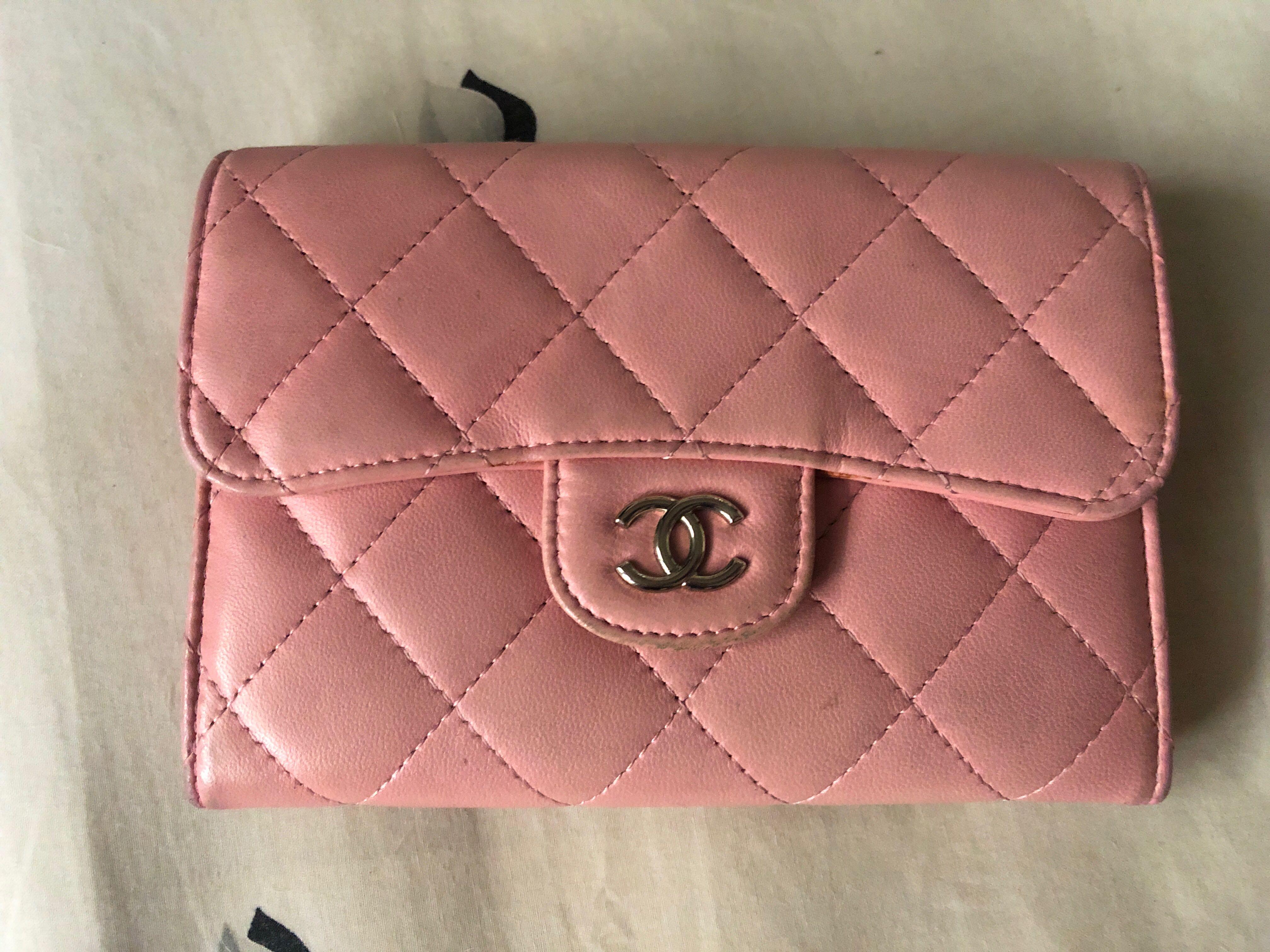 Chanel Pink Lambskin Wallet On Chain – LuxuryPromise