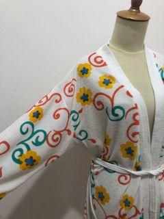 Bathrobe Kimono / Handuk Baju Motif Bunga