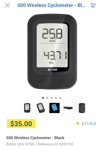 BC 500 - Cyclometer, Sports Equipment 