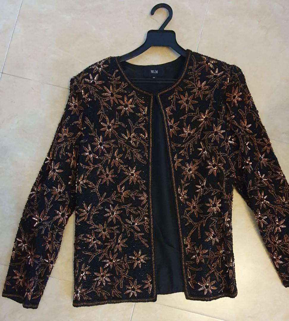 Beaded store evening jacket