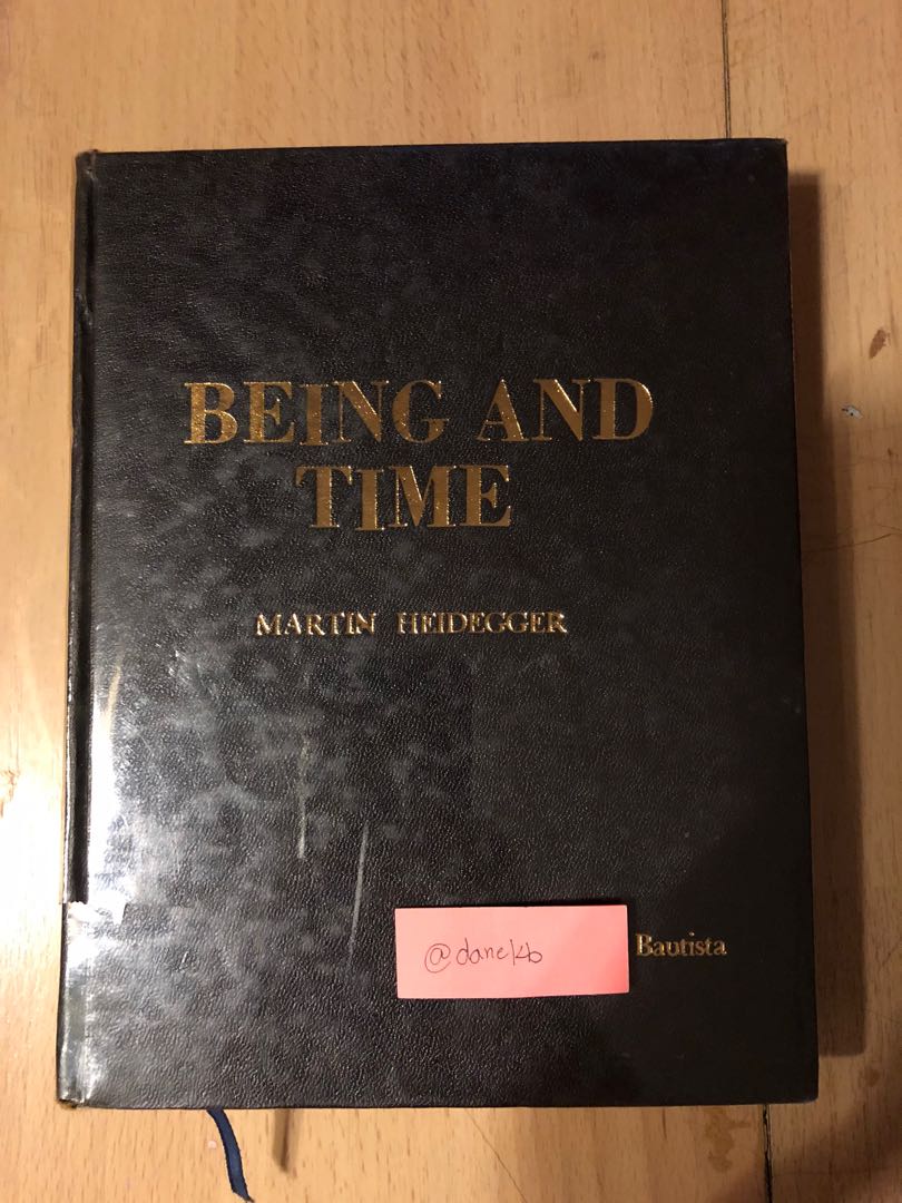 Being And Time By Martin Heidegger Hobbies Toys Books Magazines Assessment Books On Carousell