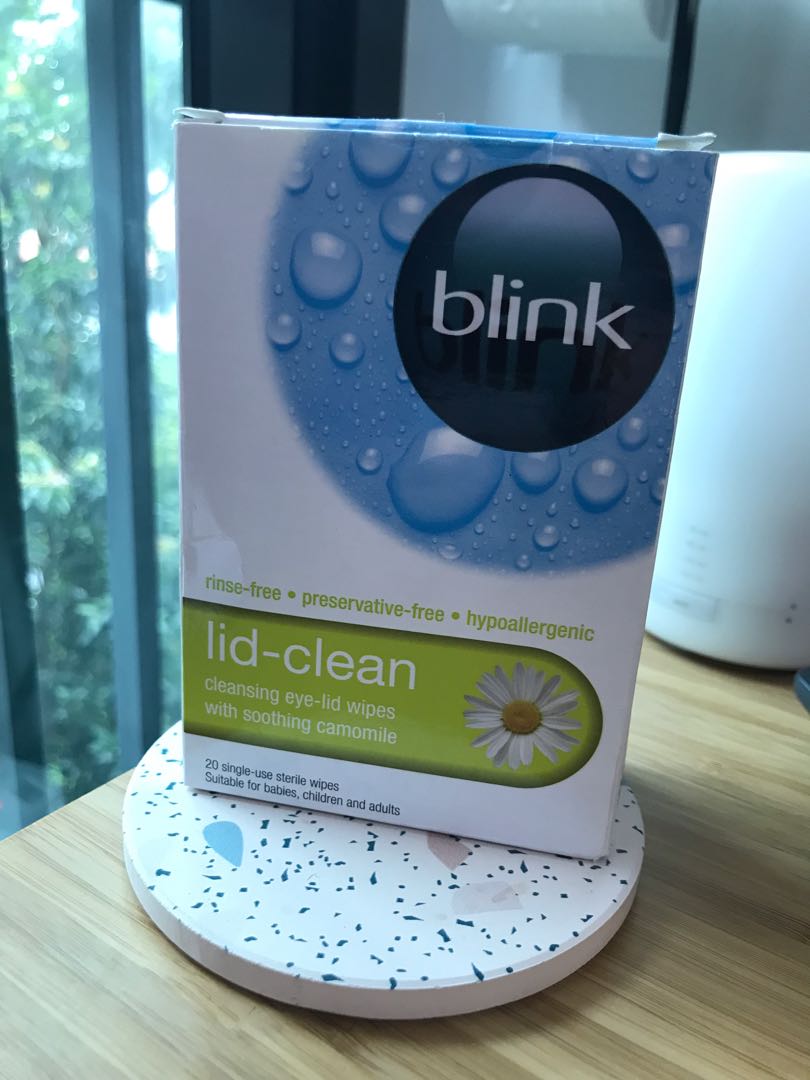 Blink LidClean Eye Wipes, Beauty & Personal Care, Vision Care on Carousell