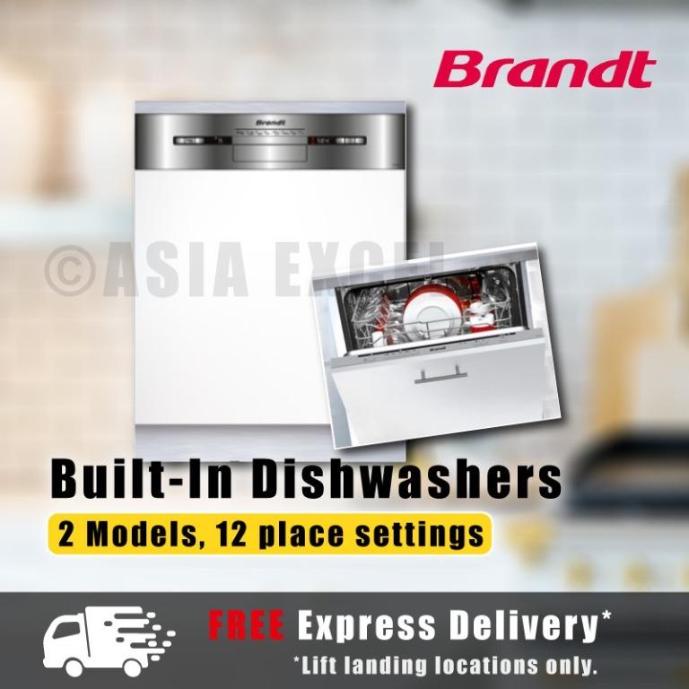 BRANDT SEMI/FULLY BUILTIN DISHWASHERS [VH1772X/VH1772J] MULTI MODELS