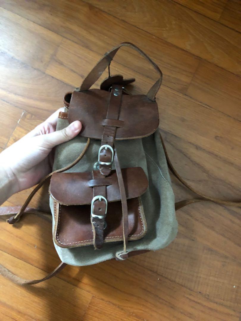 Brandy melville leather backpack best sale