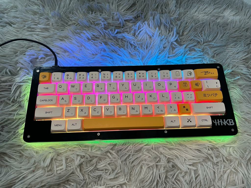 [Casing] Custom 6.25u HHKB Design Mechanical Keyboard Acrylic casing. Able to fit generic 61