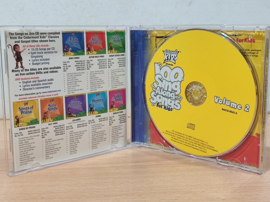 Hobbies　on　Carousell　CDs　For　Sing　Media,　Music　Toys,　Kids,　Along　Songs　100　CD)　DVDs