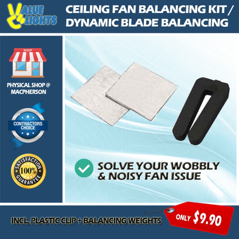 Ceiling Fan Balancing Kit Dynamic Blade Balancing Kit, Furniture & Home ...