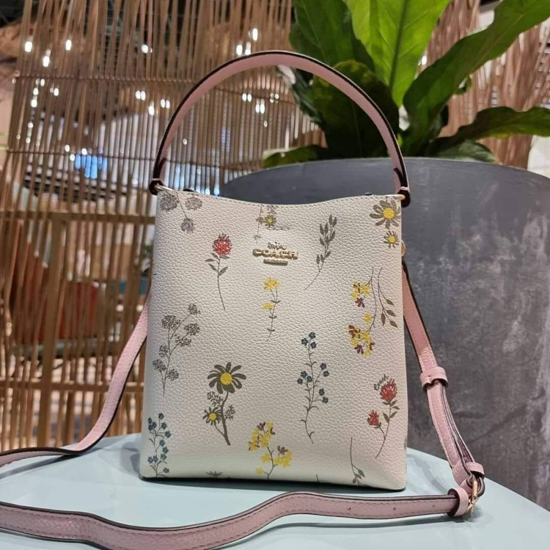 coach bag with flower print