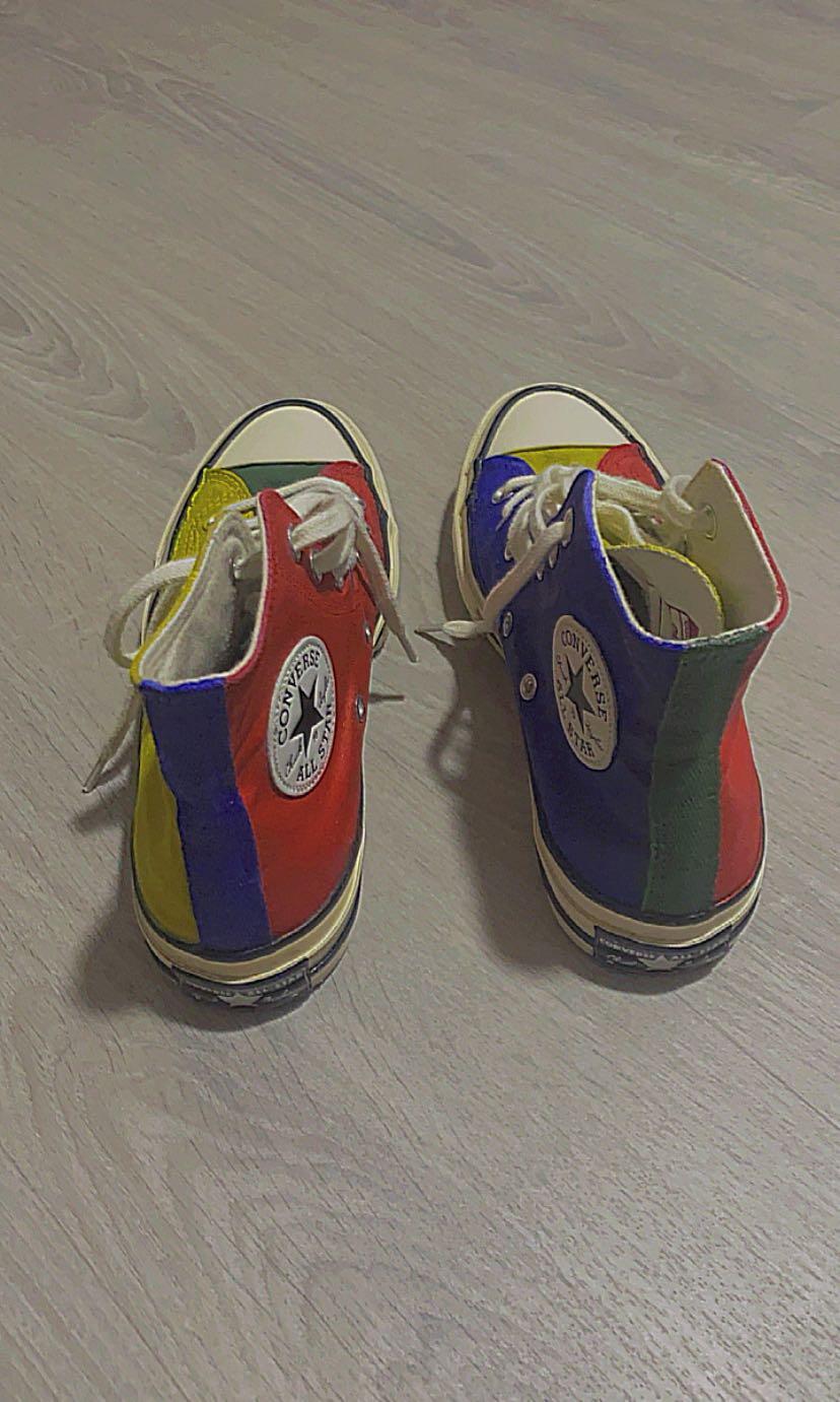 Red blue clearance yellow green converse