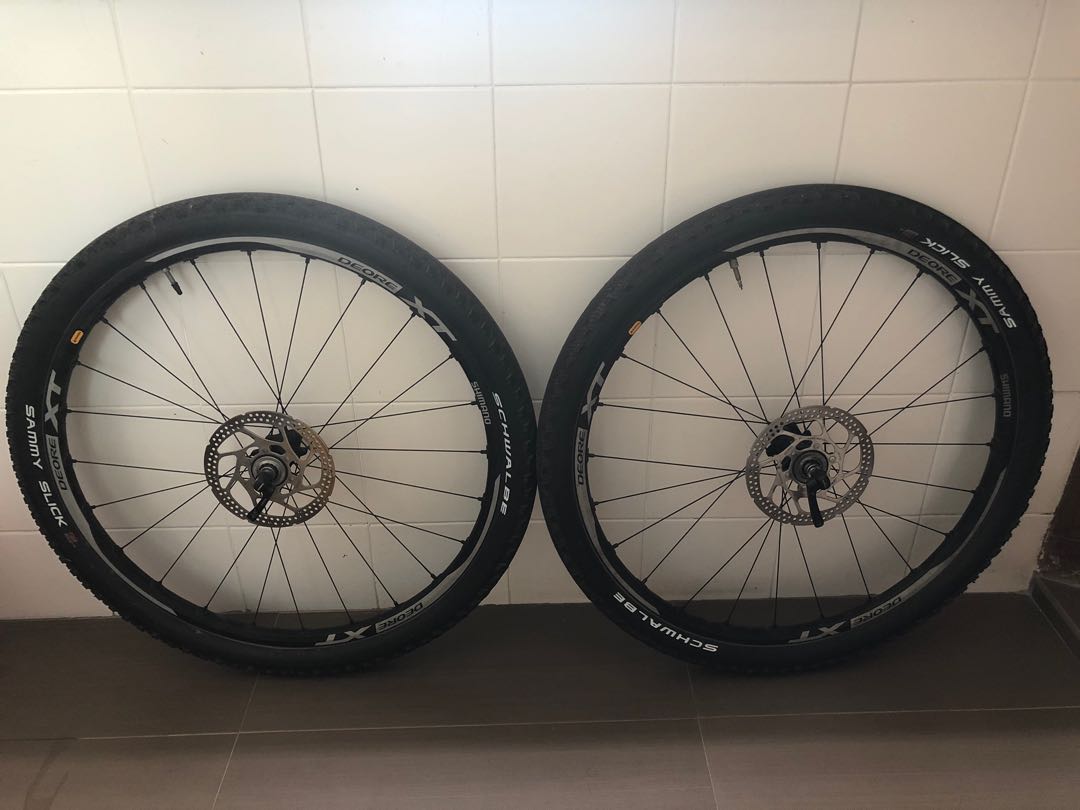 Shimano xt hot sale 26 wheelset