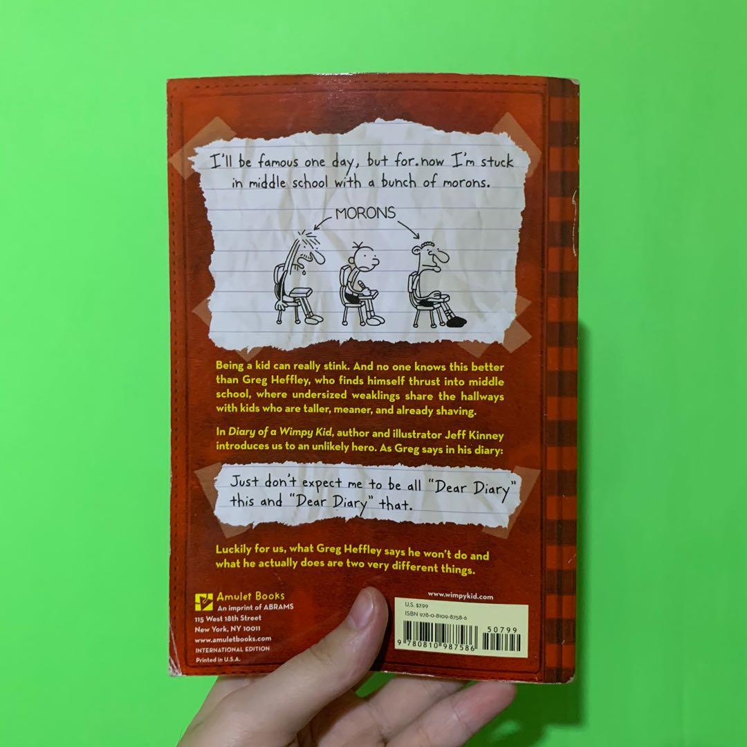 Diary of a Wimpy Kid (Category: Children's Books) located in Manila. Submitted by caprices___3009 (Listing ID 1100078723, Image 2). Description: Minor defect on spine but looks good as new. .