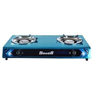 Dowell Stainless Steel body double burner gas stove sutomatic ignition