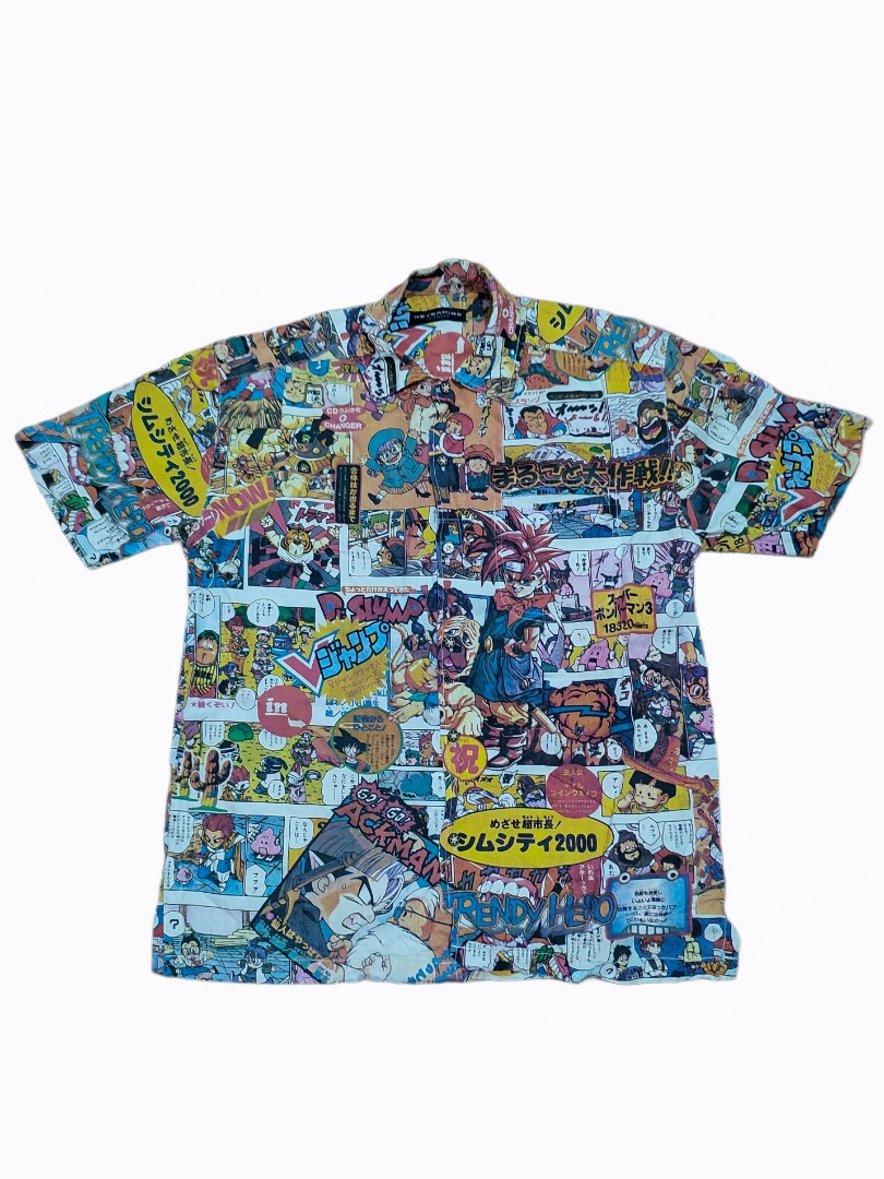 DRAGON BALL Z BUTTON DOWN, Men's Fashion, Tops & Sets, Tshirts & Polo