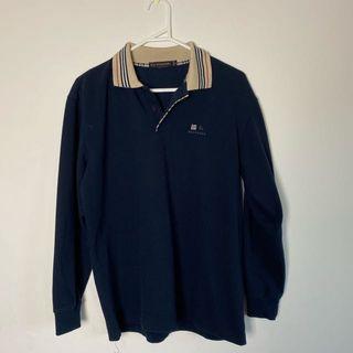 faux burberry polo jumper