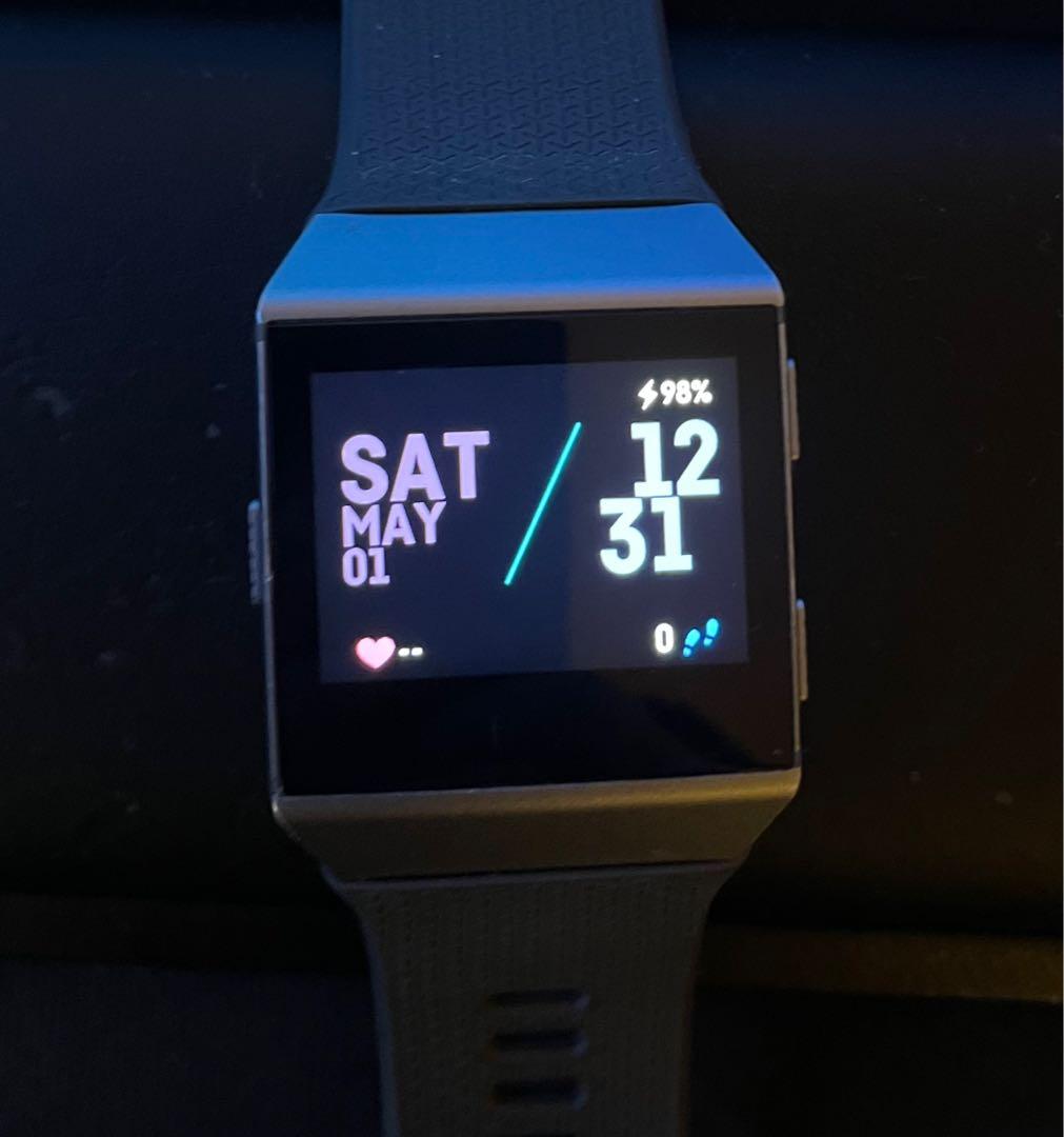 Fitbit Ionic (Category: Wearables & Smart Watches) located in Singapore. Submitted by acuria (Listing ID 1099959002, Image 3). Description: Fitbit Ionic in good condition, this unit was replaced under warranty. Selling because it is under-utilized as I have other smart watches. .