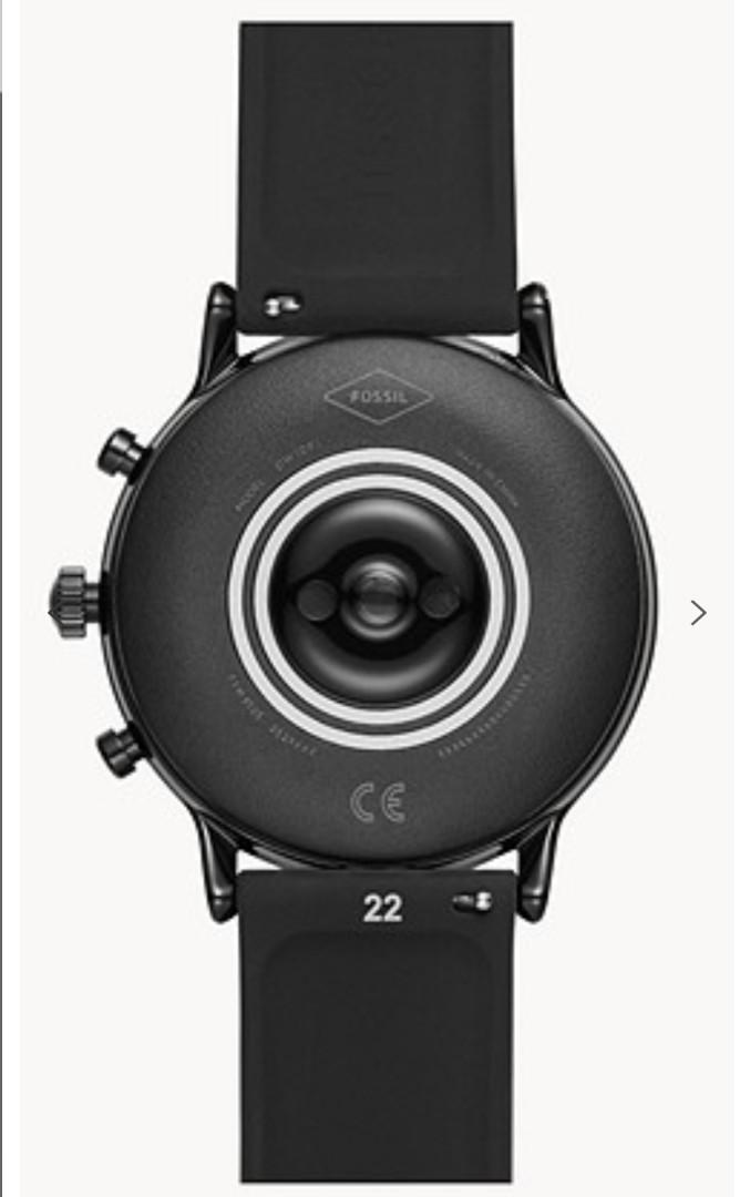 Fossil Gen 5 Smartwatch The Carlyle HR Black Silicone, Mobile Phones