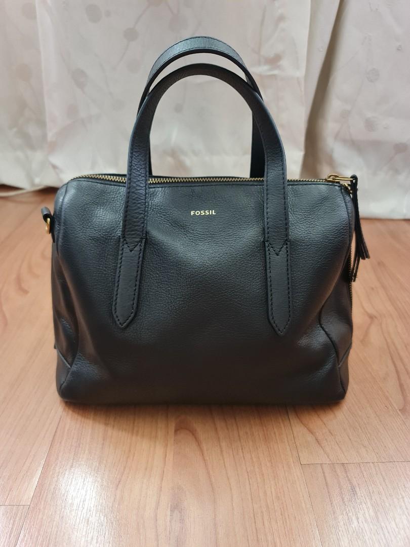 Authentic Fossil Sydney Satchel Black bag