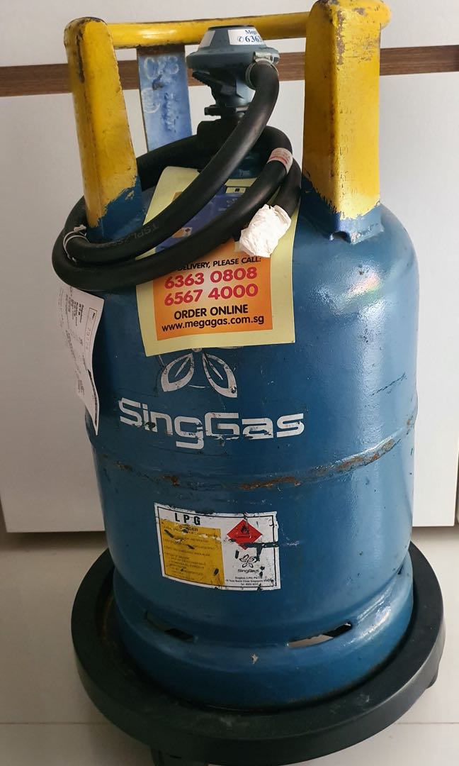 Gas Cylinder with Regulator, pipe and stand, Everything Else on Carousell