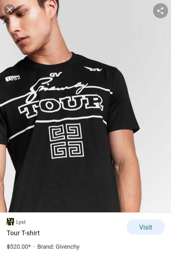 Givenchy tour T shirts Men s Fashion Activewear on Carousell