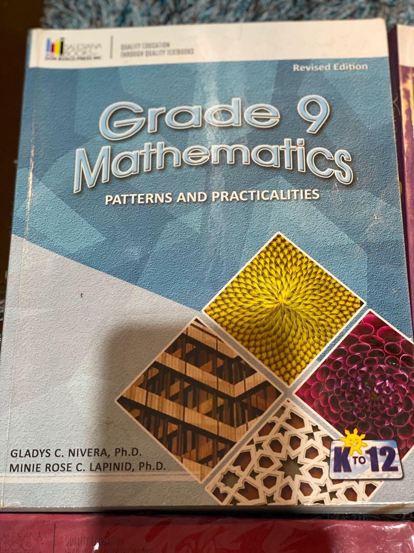 GRADE 9 SCHOOL BOOKS (Category: Textbooks) located in Marikina City. Submitted by superstardjs (Listing ID 1100146733, Image 2). Description: 📚GRADE 9 SCHOOL BOOKS📖📚 Preloved Books. Most books are FREE FROM WRITING. Used for homeschooling and has TEACHERS MANUALS or Answer Keys ALMOST NEW😊😊. TAKE ALL for Php 3,500 All are almost BRAND NEW Delivery thru Grab/Lalamove, to be shouldered by buyer.