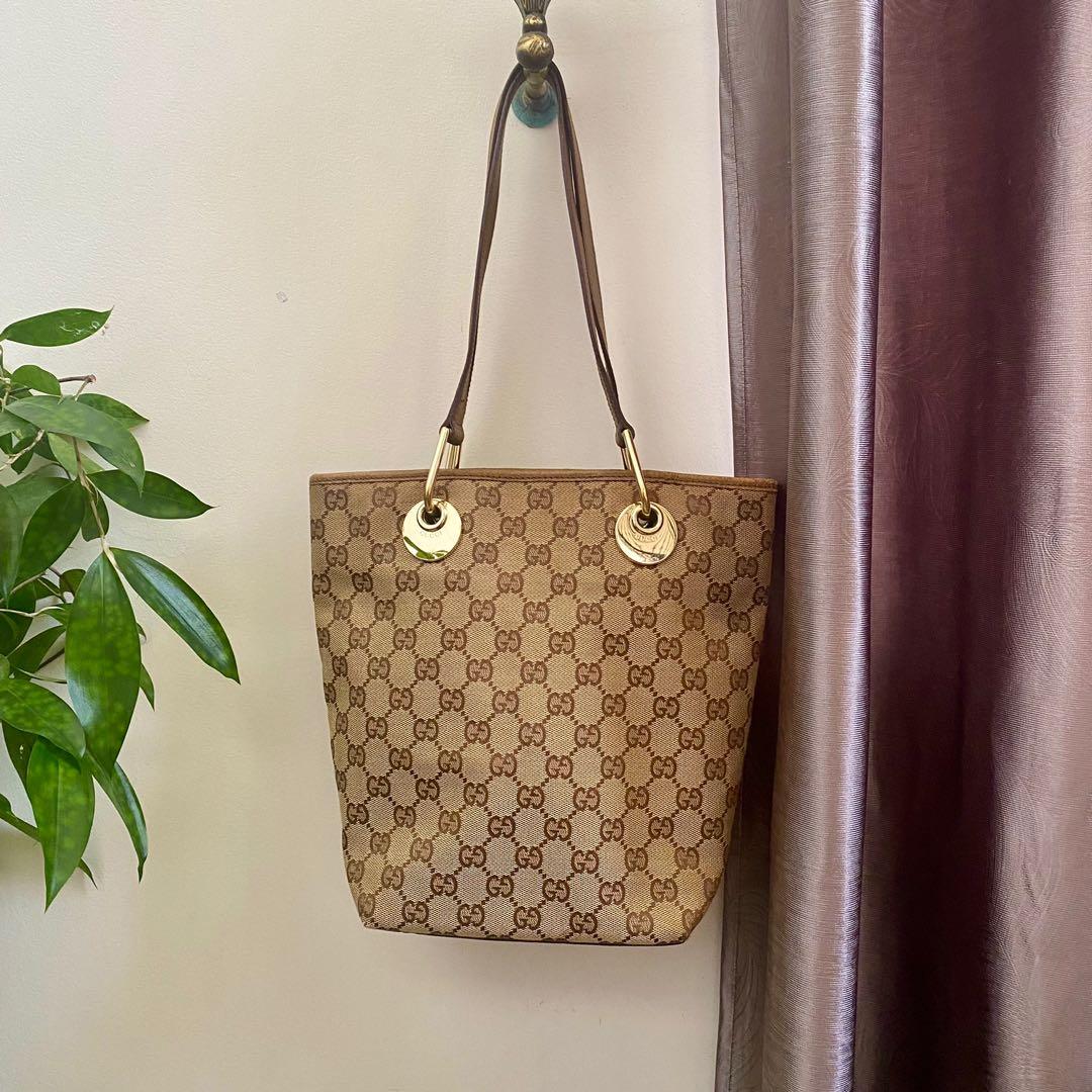 Gucci Eclipse Bucket Tote, Luxury, Bags & Wallets on Carousell