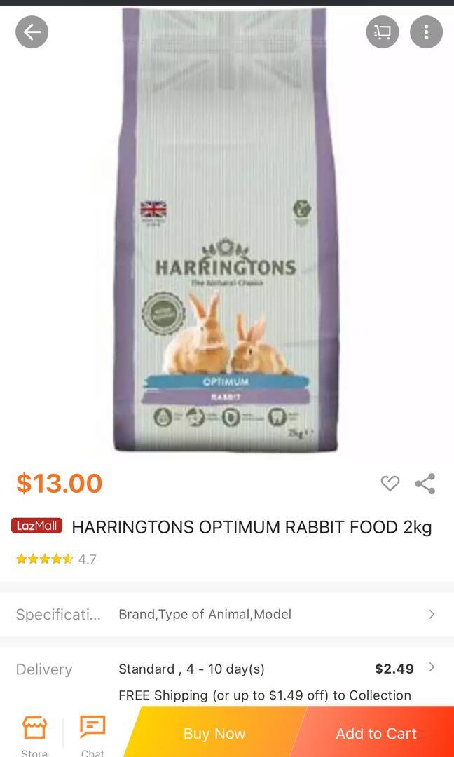 Harringtons Rabbit food pellets Pet Supplies Pet Food on Carousell