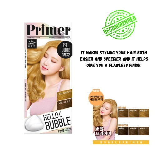 Hello Bubble Permanent Hair Color (Bleach Primer), Beauty & Personal Care, Hair on Carousell