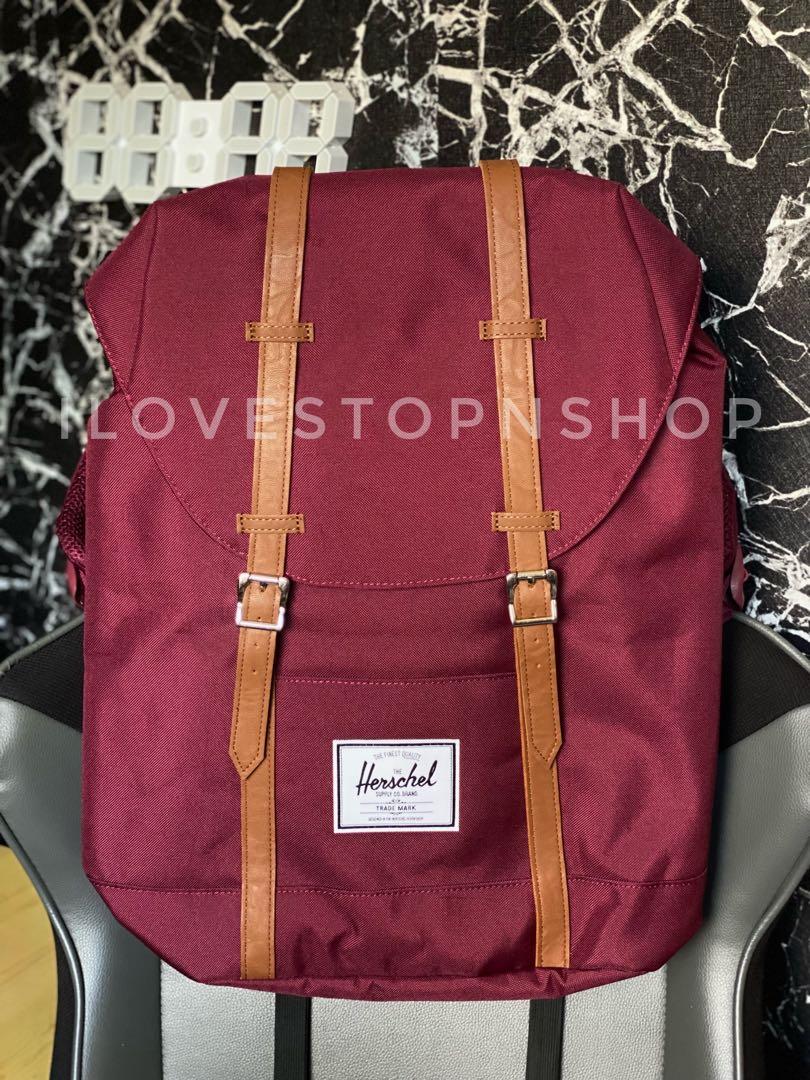 Herschel red bag hot sale