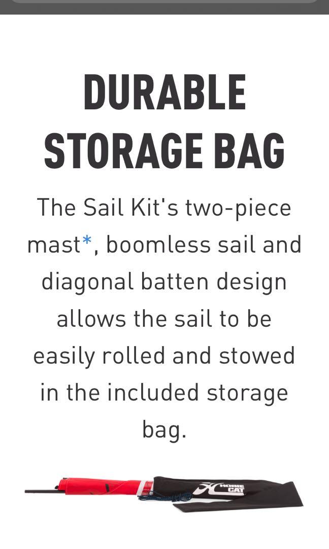 Hobie Kayak Sail Kit and Roller Furler, Sports Equipment, Fishing on
