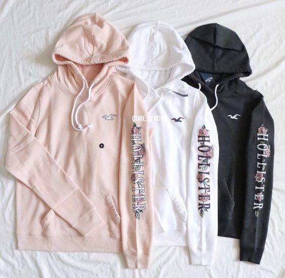 Hollister top flower hoodie