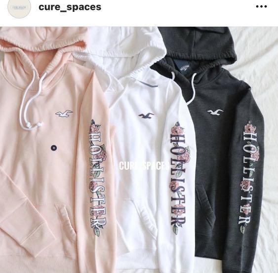Hollister outlet flower hoodie