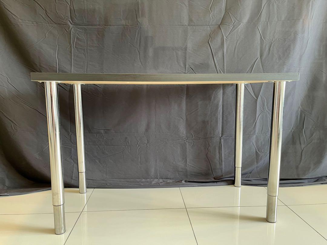 IKEA LINNMON Table with GERTON Adjustable Legs, Furniture & Home Living