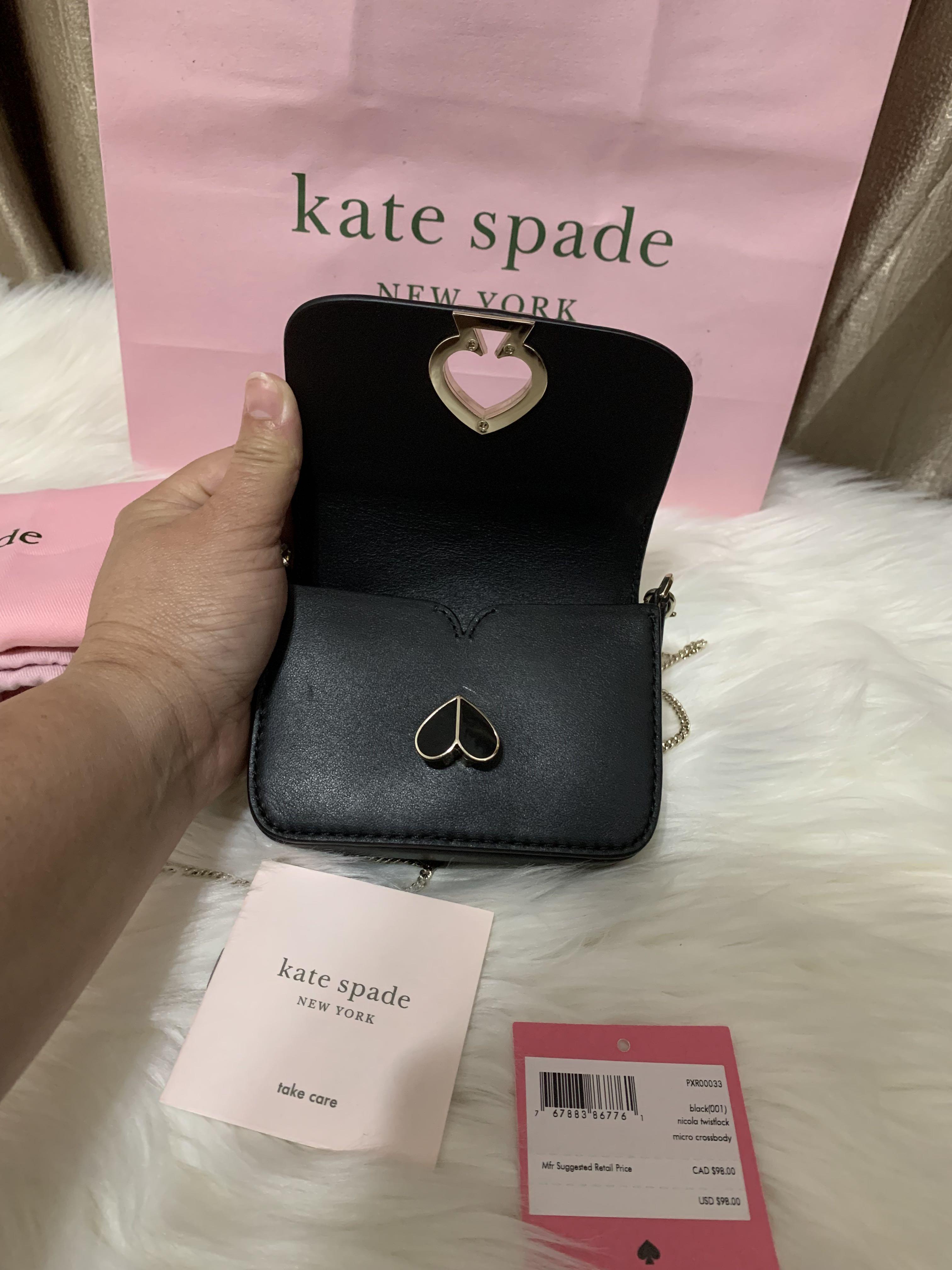 Kate Spade Nicola Micro Crossbody Bag Black