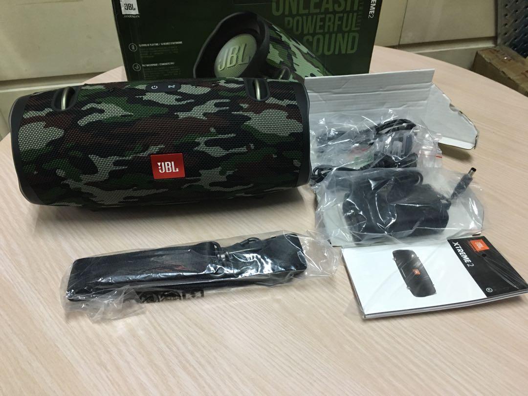 JBL Extreme 2 Portable Speaker, Camouflage (Category: Soundbars, Speakers & Amplifiers) located in Pasay City. Submitted by jen.pen (Listing ID 1100080344, Image 1). Description: JBL Extreme 2 Portable Speaker, Camouflage.