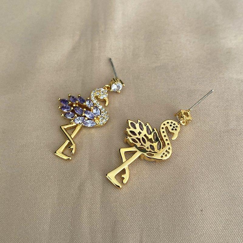 Kate Spade Flamingo Earrings Crystal
