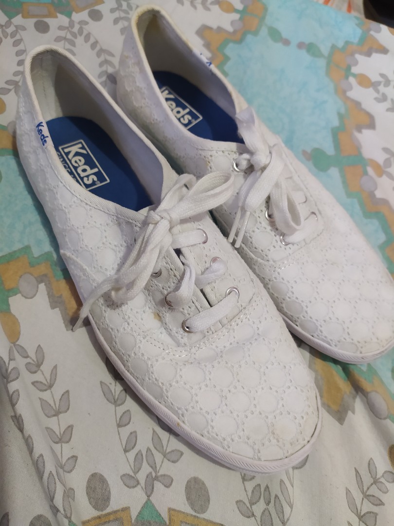 Keds White lace canvas