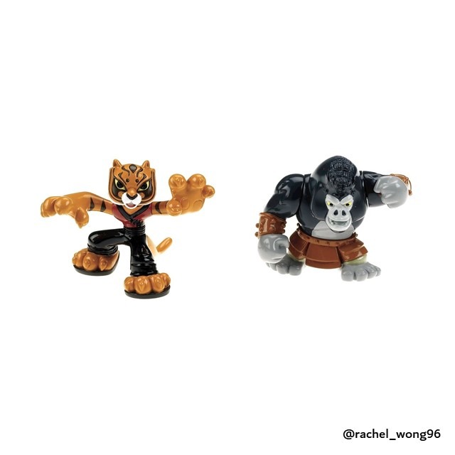 Kung Fu Panda 2 Tigress vs Gorilla Action Figures