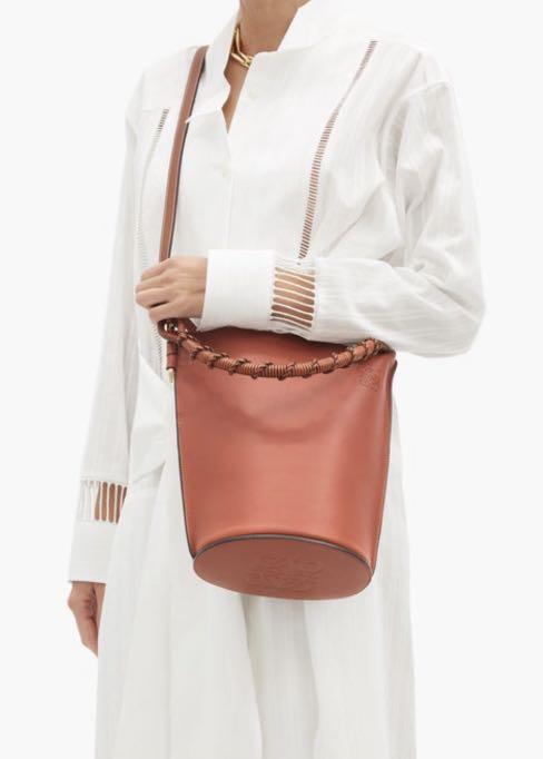 Loewe gate cheap leather bucket bag