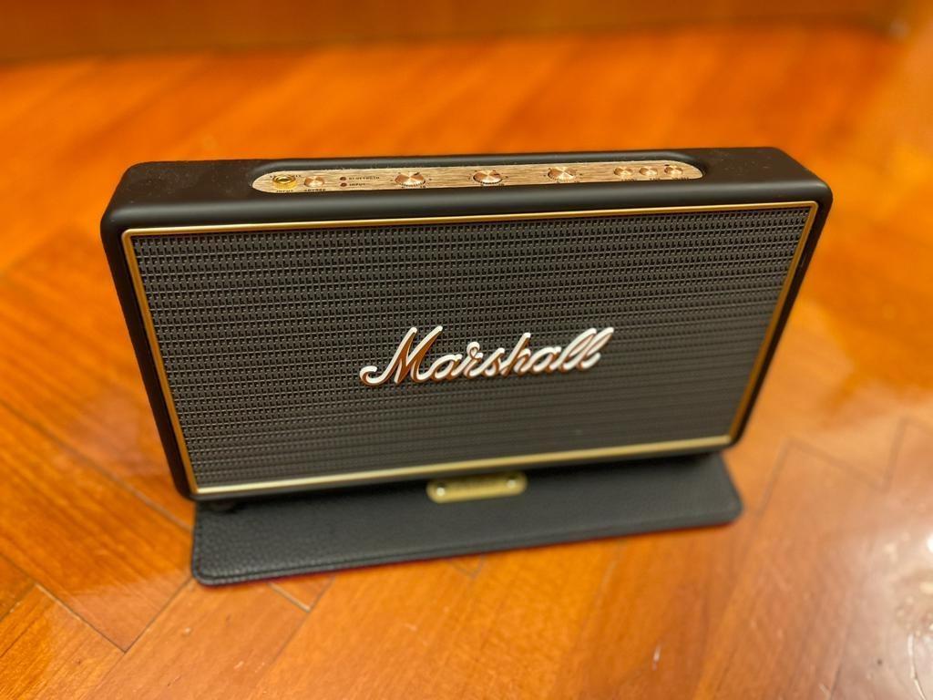 Marshall stockwell portable bluetooth speaker with flip cover shop