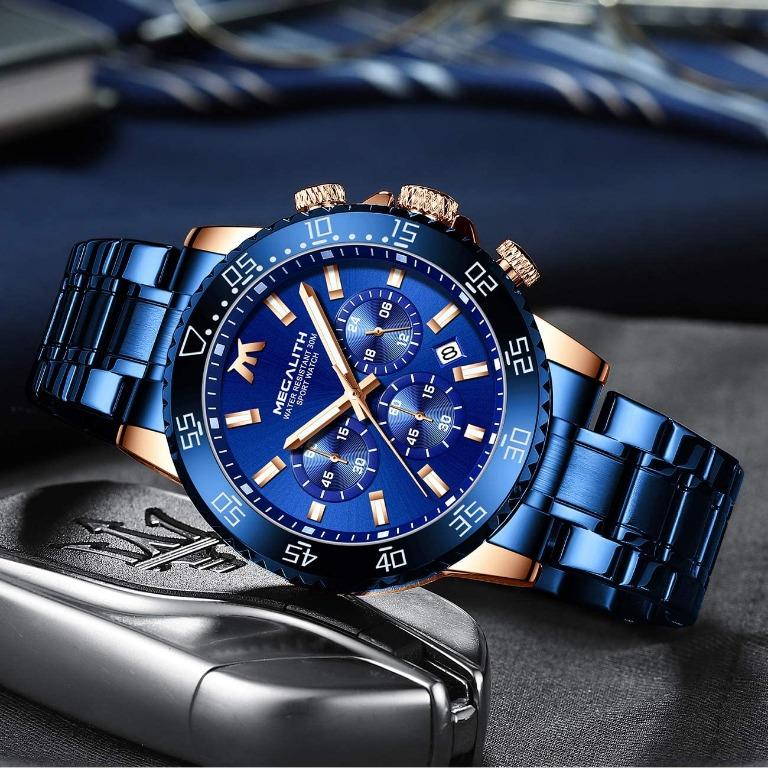 Megalith outlet chronograph watch