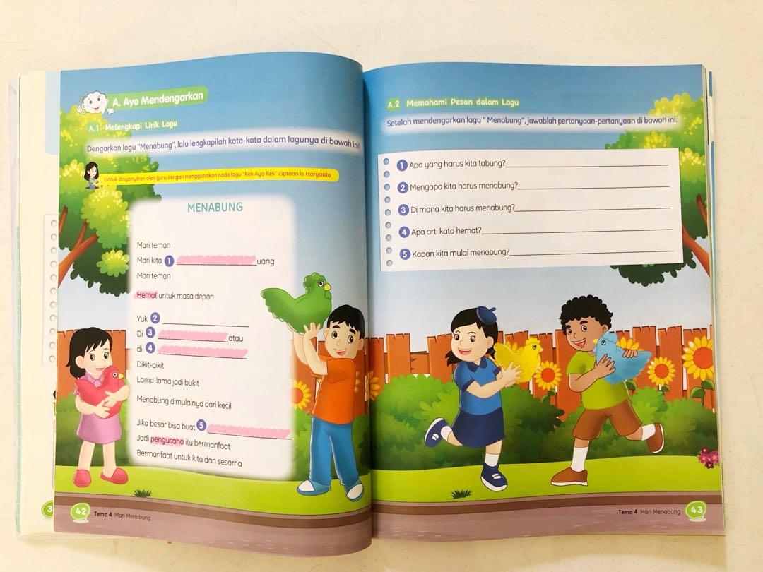 Menjadi Indonesia Textbook Bahasa Kelas 3 SD, Buku & Alat Tulis, Buku