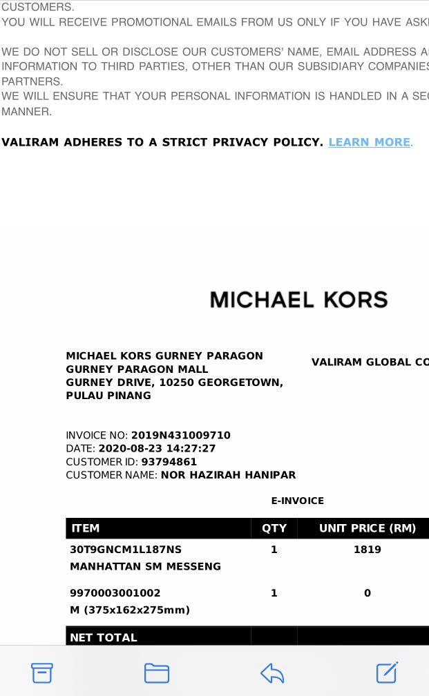 Michael Kors Manhattan Small Messenger, Luxury, Bags & Wallets on Carousell