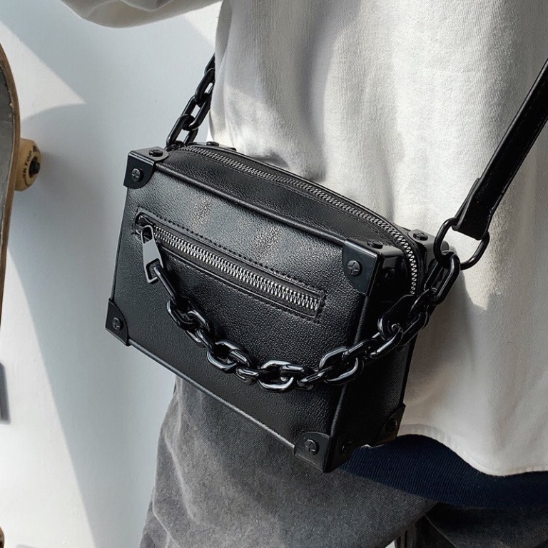 Luxury Men Mini Soft Trunk Handbag Box Bag Designer Shoulder Bags